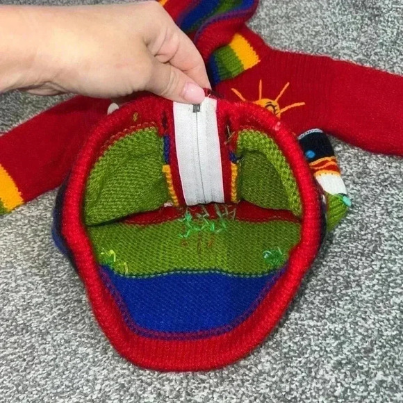 UNIQUE TARKA FUN SWEATER INFANT Peruvian Children's Wool Sweater - Picture 6 of 10